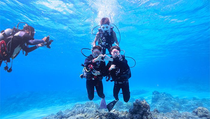 沖縄ハピネスメモリー体験ダイビング水中撮影